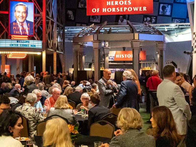 Motorsports Hall of Fame of America Induction Celebration in Daytona Beach, Florida. Room of guests.