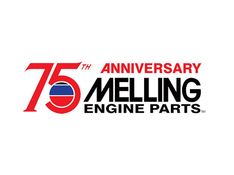 75th Anniversary Melling Engine Parts logo