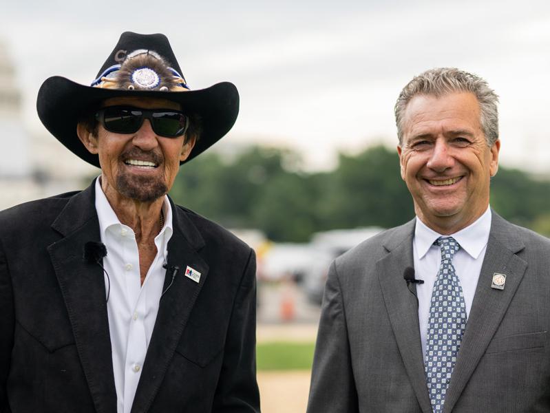 “The King” Richard Petty and SEMA (Specialty Equipment Market Association) CEO Mike Spagnola