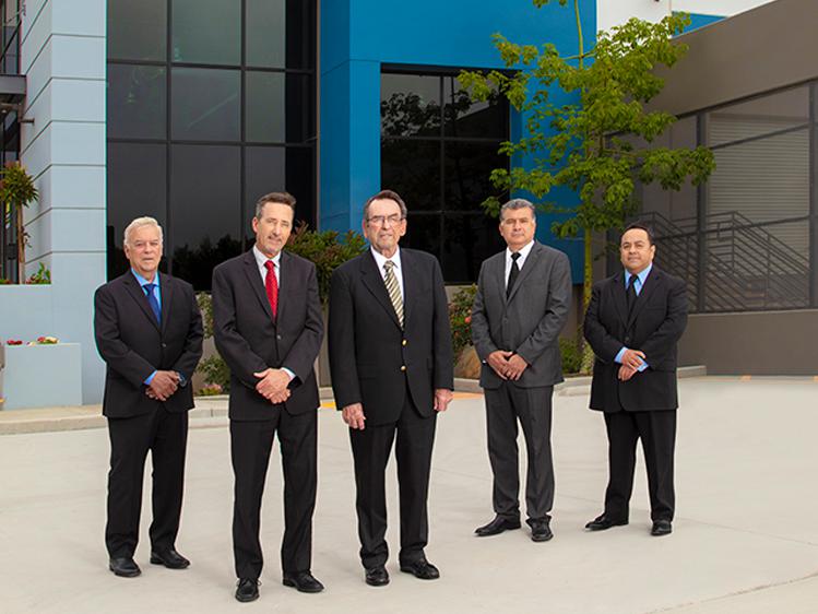(Left to right) Jim Fornear, Jeff Kritzer, Don Henthorn, Javier Arias and Rudy Diaz