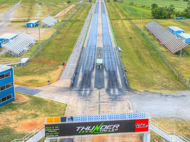 Aerial view of Thunder Valley Raceway Park (OK)