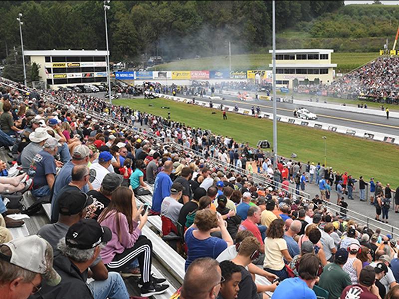 Maple Grove Raceway. Photo courtesy of NHRA, Maple Grove Raceway