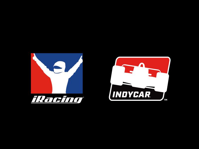 indycar and iracing logos