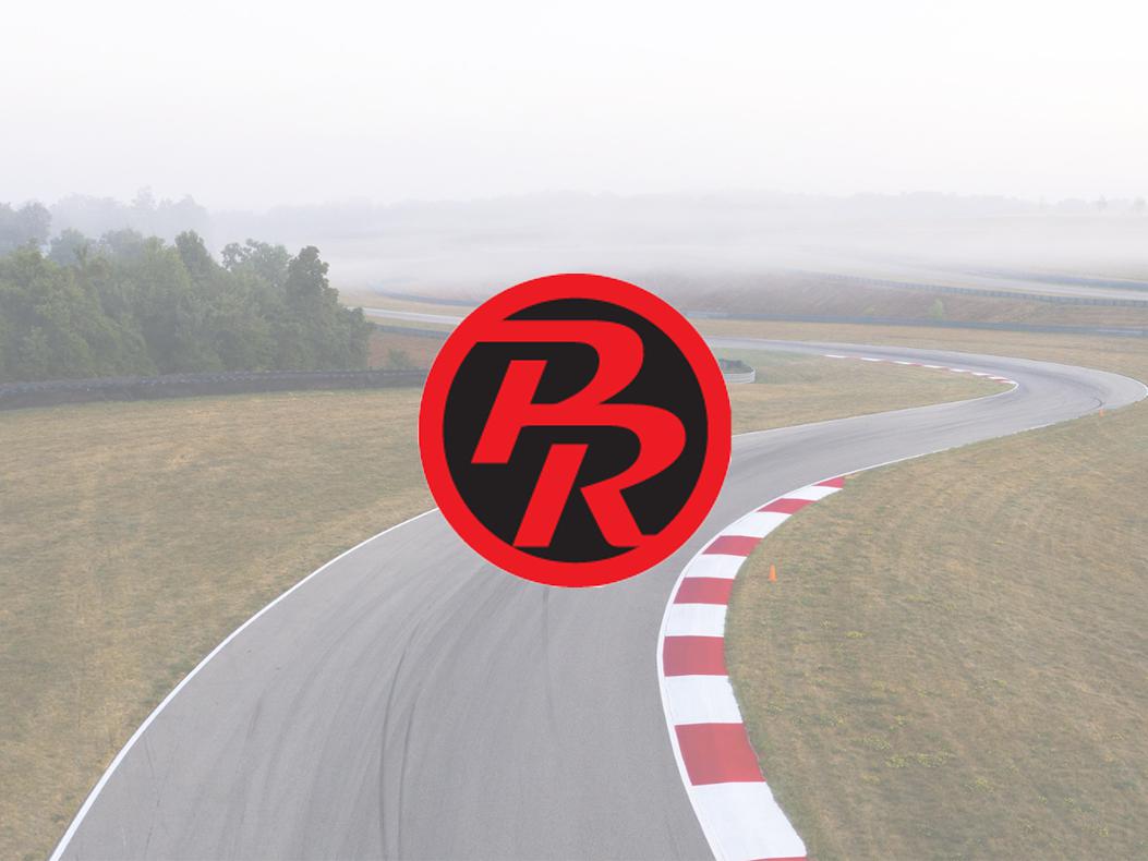 Pitt Race logo overtop Pitt Race track image for PRI News