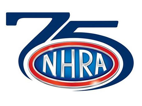 NHRA 75 Logo