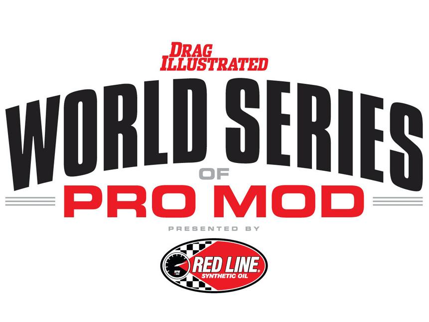Drag Illustrated World Series of Pro Mod presented by Red Line Oil logo