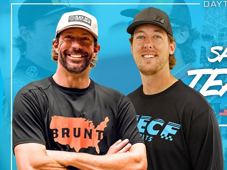 Cleetus and Travis NASCAR Trucks