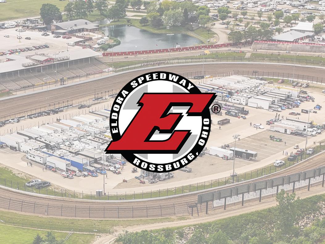 An aerial view of Eldora Speedway