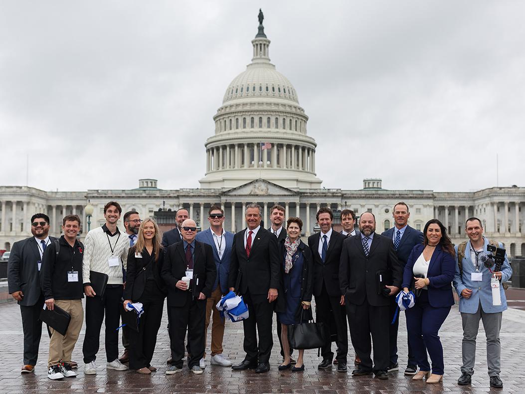 The SEMA and PRI Rally participants at the Capitol.
