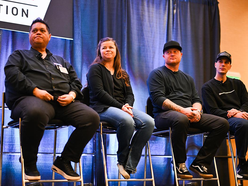 A PRI Education panel on stage.