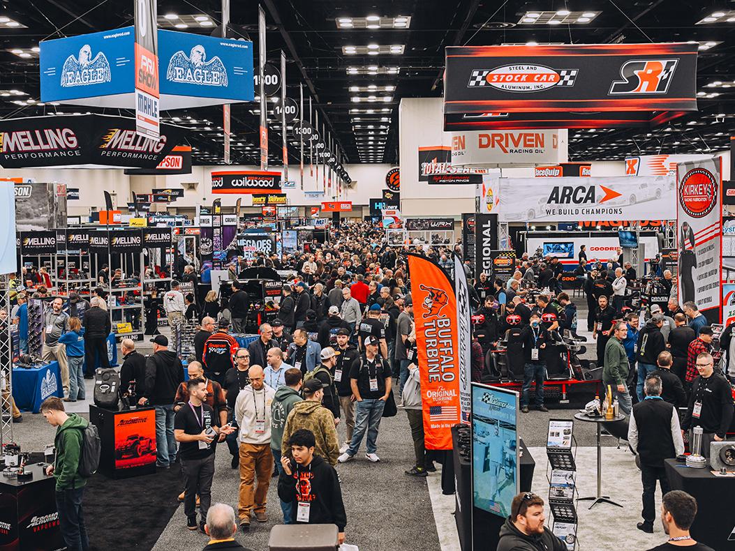 A crowded PRI Show floor.