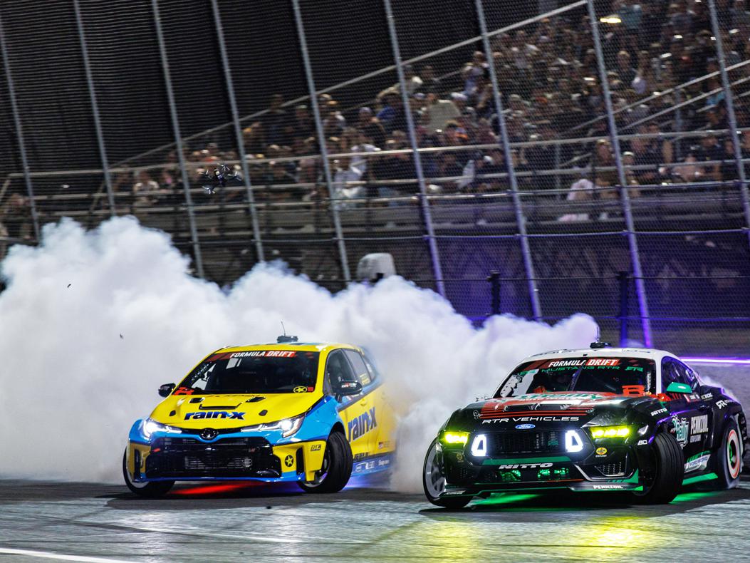 Two drift cars. Larry Chen photo.