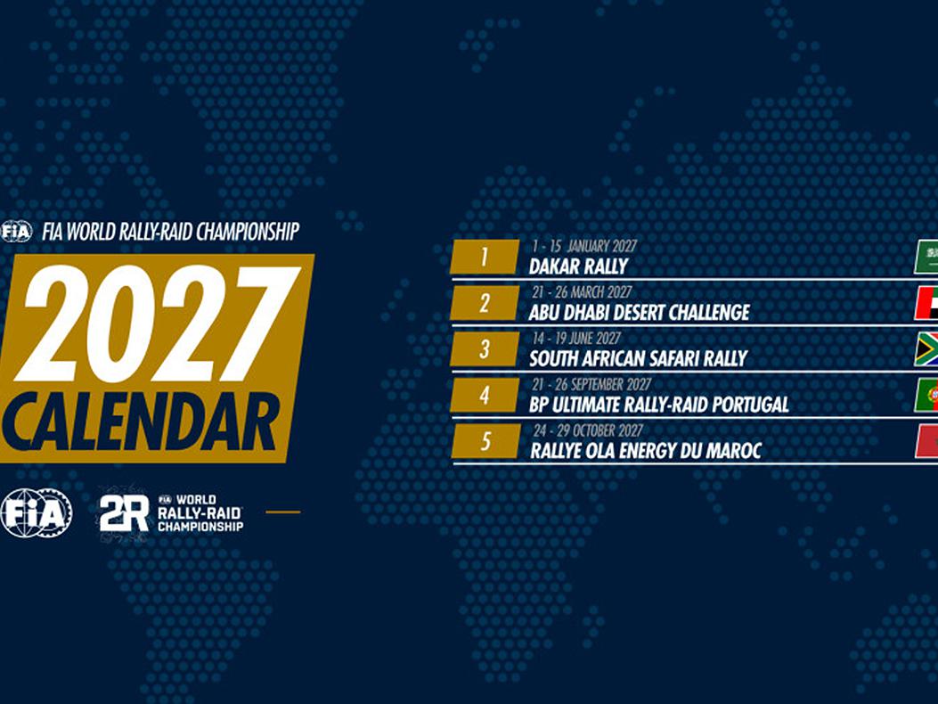 FIA World Rally Raid Championship schedule.