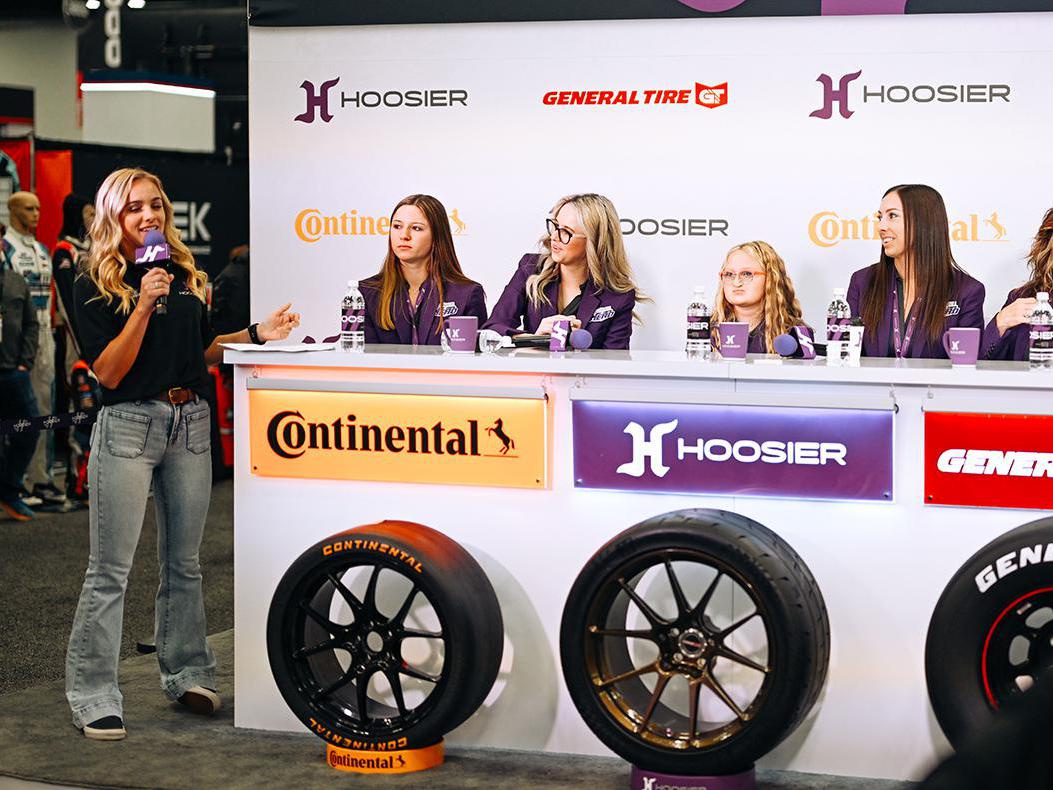 Hoosier Tire press conference at the PRI Show.